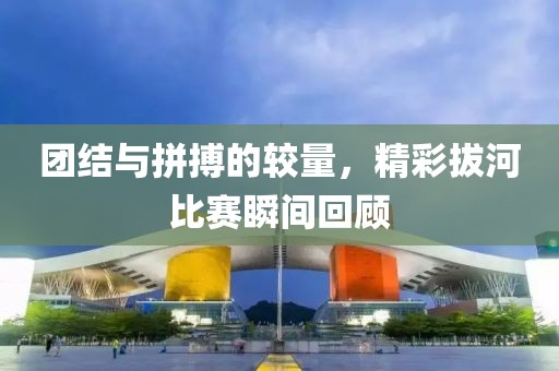 团结与拼搏的较量，精彩拔河比赛瞬间回顾