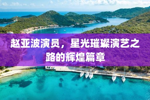 赵亚波演员，星光璀璨演艺之路的辉煌篇章