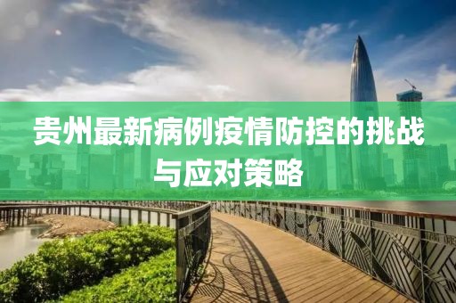 贵州最新病例疫情防控的挑战与应对策略