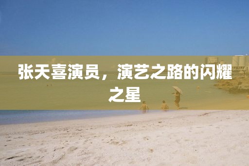 张天喜演员，演艺之路的闪耀之星