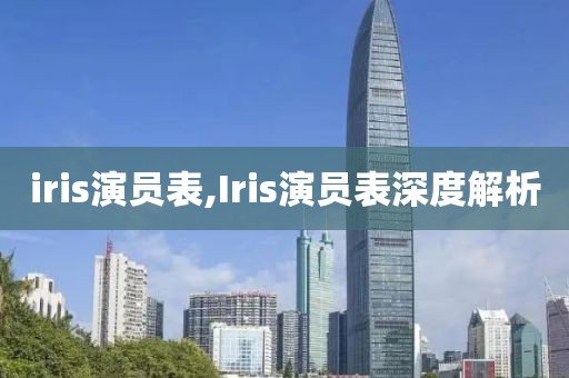 iris演员表,Iris演员表深度解析