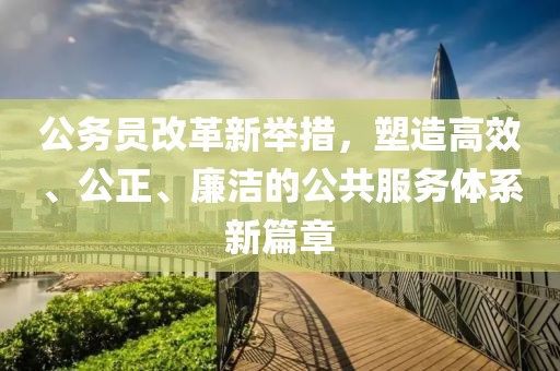 公务员改革新举措，塑造高效、公正、廉洁的公共服务体系新篇章