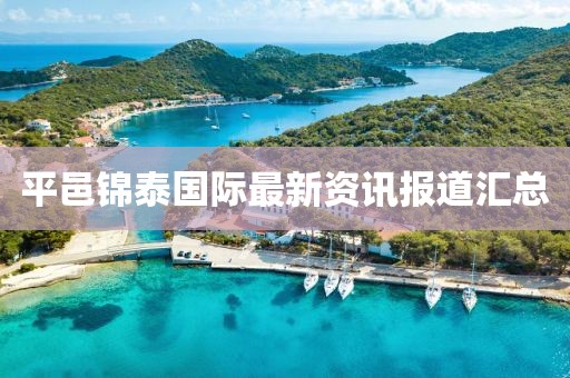 平邑锦泰国际最新资讯报道汇总
