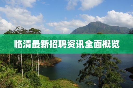 临清最新招聘资讯全面概览