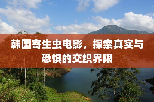 韩国寄生虫电影，探索真实与恐惧的交织界限