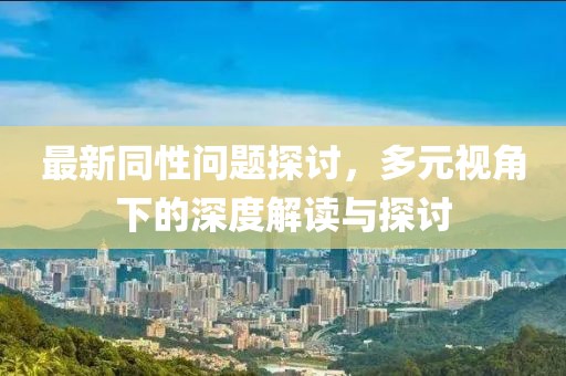 最新同性问题探讨，多元视角下的深度解读与探讨
