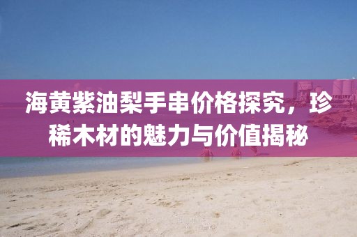 海黄紫油梨手串价格探究，珍稀木材的魅力与价值揭秘