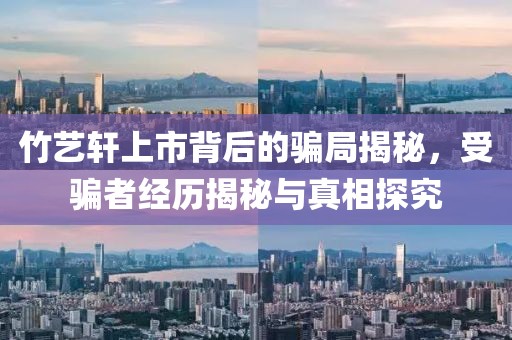 竹艺轩上市背后的骗局揭秘，受骗者经历揭秘与真相探究