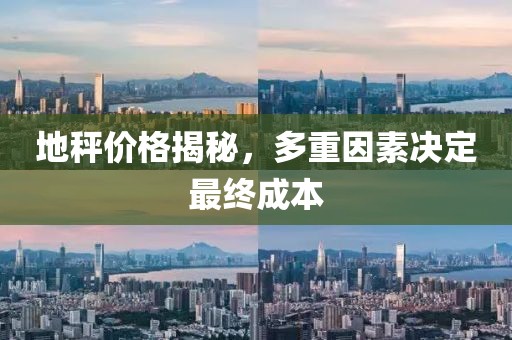 地秤价格揭秘，多重因素决定最终成本