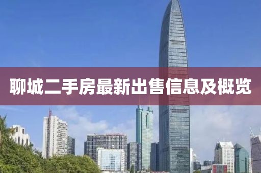 聊城二手房最新出售信息及概览