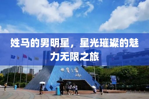 姓马的男明星，星光璀璨的魅力无限之旅