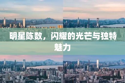 明星陈数，闪耀的光芒与独特魅力