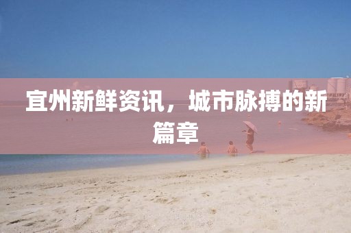 宜州新鲜资讯，城市脉搏的新篇章