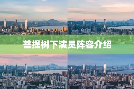菩提树下演员阵容介绍