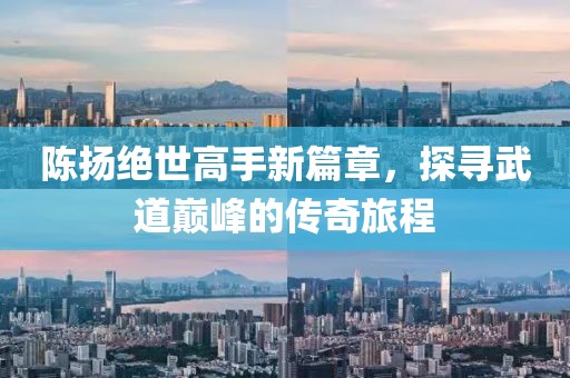 陈扬绝世高手新篇章，探寻武道巅峰的传奇旅程