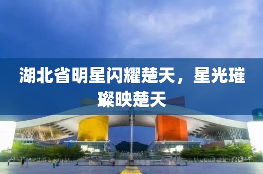 湖北省明星闪耀楚天，星光璀璨映楚天