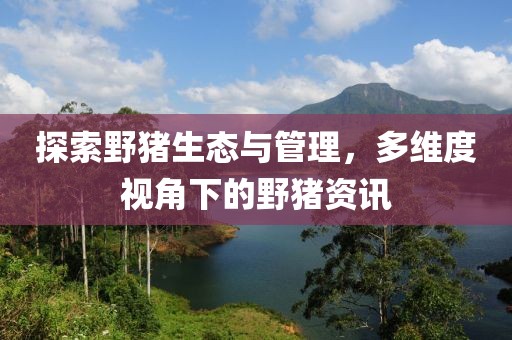 探索野猪生态与管理，多维度视角下的野猪资讯