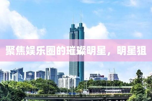 聚焦娱乐圈的璀璨明星，明星狙