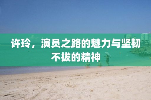 许玲，演员之路的魅力与坚韧不拔的精神