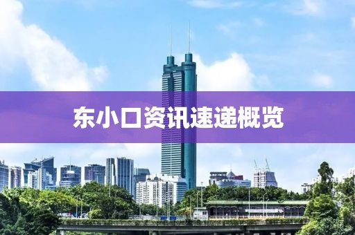东小口资讯速递概览