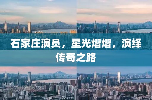 石家庄演员，星光熠熠，演绎传奇之路