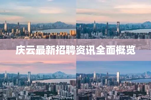 庆云最新招聘资讯全面概览