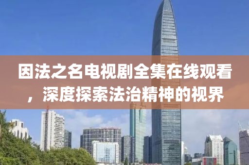 因法之名电视剧全集在线观看，深度探索法治精神的视界
