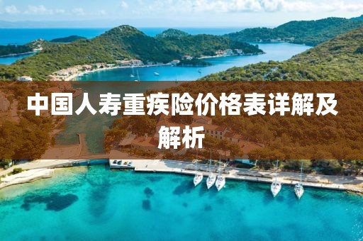 中国人寿重疾险价格表详解及解析