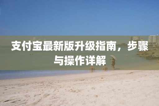 支付宝最新版升级指南，步骤与操作详解