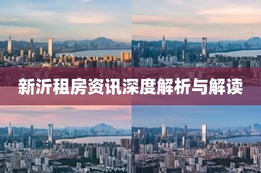 新沂租房资讯深度解析与解读