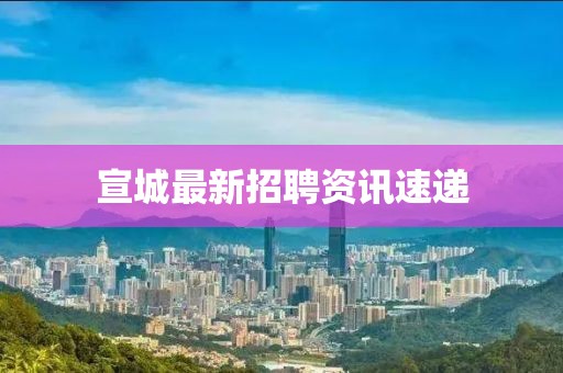 宣城最新招聘资讯速递
