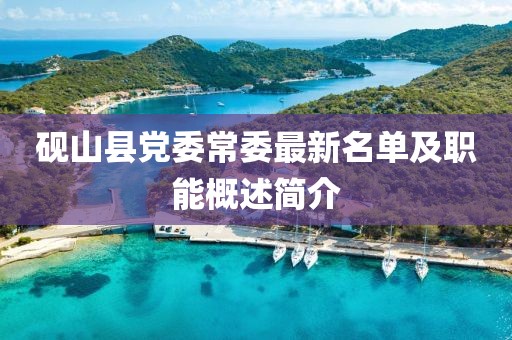 砚山县党委常委最新名单及职能概述简介