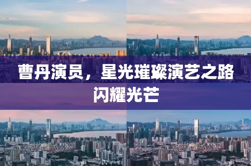 曹丹演员，星光璀璨演艺之路闪耀光芒