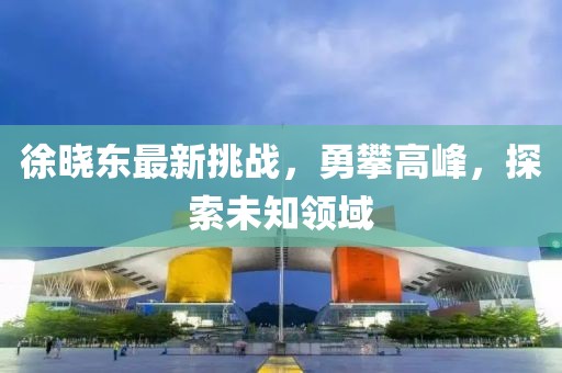 徐晓东最新挑战，勇攀高峰，探索未知领域