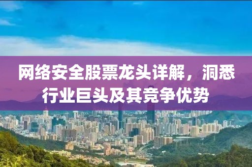 网络安全股票龙头详解，洞悉行业巨头及其竞争优势