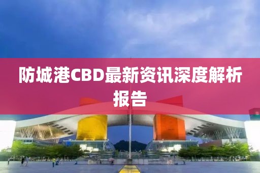 防城港CBD最新资讯深度解析报告