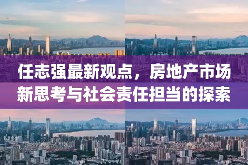 任志强最新观点，房地产市场新思考与社会责任担当的探索