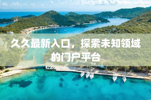 久久最新入口，探索未知领域的门户平台