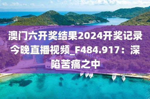 澳门六开奖结果2024开奖记录今晚直播视频_F484.917：深陷苦痛之中