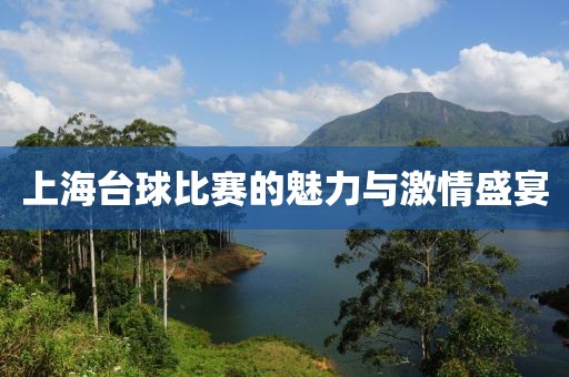上海台球比赛的魅力与激情盛宴