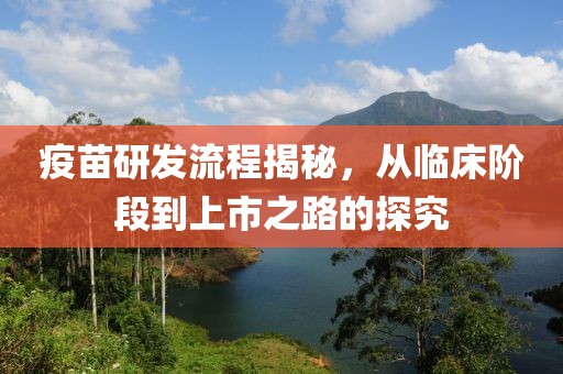 疫苗研发流程揭秘，从临床阶段到上市之路的探究