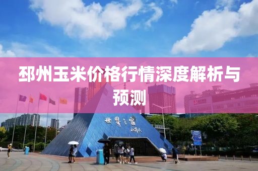 邳州玉米价格行情深度解析与预测