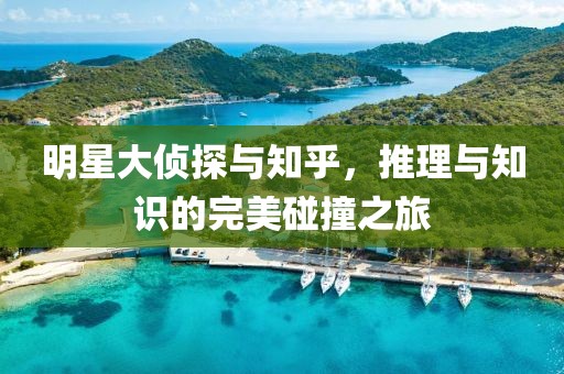 明星大侦探与知乎，推理与知识的完美碰撞之旅