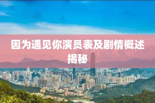 因为遇见你演员表及剧情概述揭秘