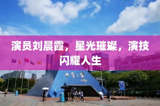 演员刘晨霞，星光璀璨，演技闪耀人生
