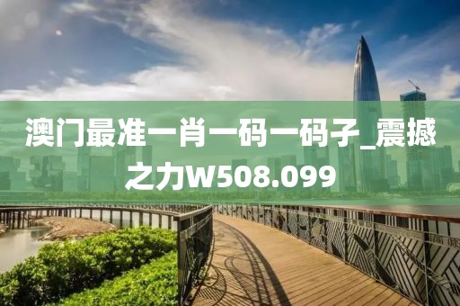 澳门最准一肖一码一码孑_震撼之力W508.099