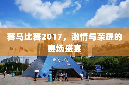 赛马比赛2017，激情与荣耀的赛场盛宴