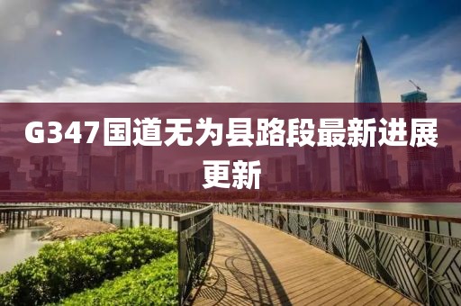 G347国道无为县路段最新进展更新