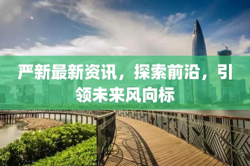 严新最新资讯，探索前沿，引领未来风向标