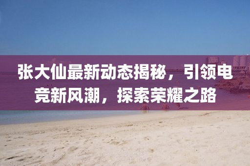 张大仙最新动态揭秘，引领电竞新风潮，探索荣耀之路